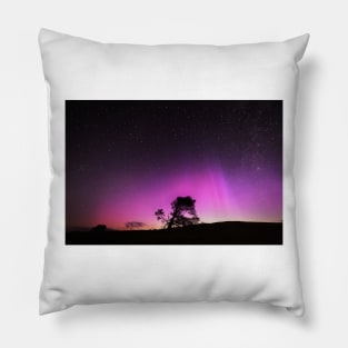 Nothern Lights over Wales Pillow