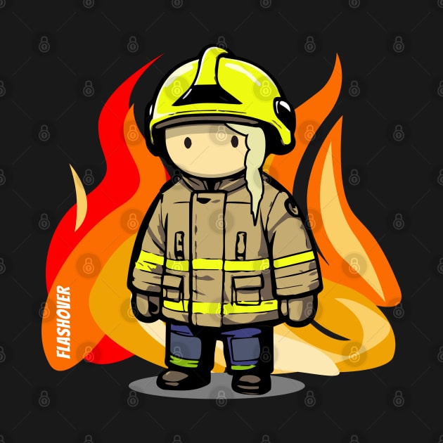 Urban Firefighter Female - Large Design (Light Hair) by Flashover