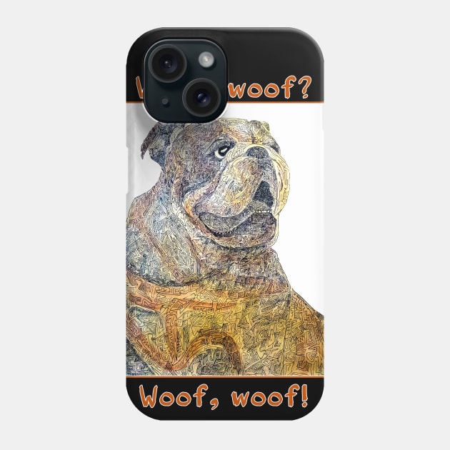 English bulldog Phone Case by VicaVeresk