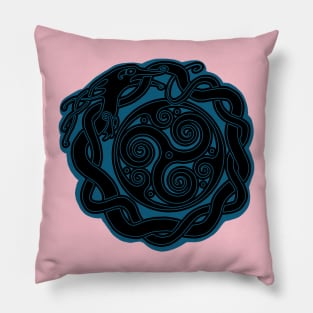 Jormungand Blue Pillow