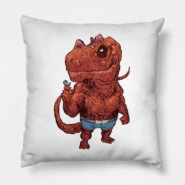 Ceratosaurus Pillow by jesse.lonergan