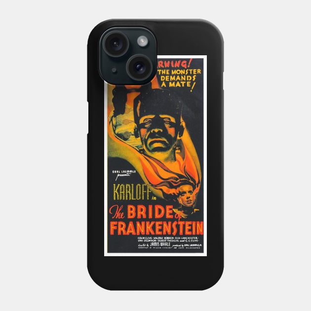 boris karloff bride of frankenstein Phone Case by UNDER THE QUARTER