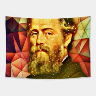 Herman Melville Snowy Portrait | Herman Melville Artwork 9 Tapestry