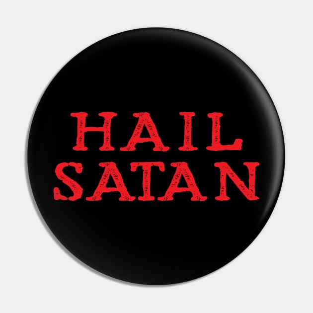 Hail Satan Pin by artpirate