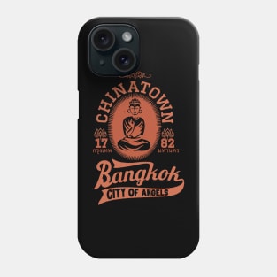 Vintage Bangkok Buddha Logo - Retro Thai Shirt Design Phone Case