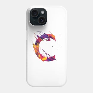 Colorful Painted Initial Letter C Phone Case