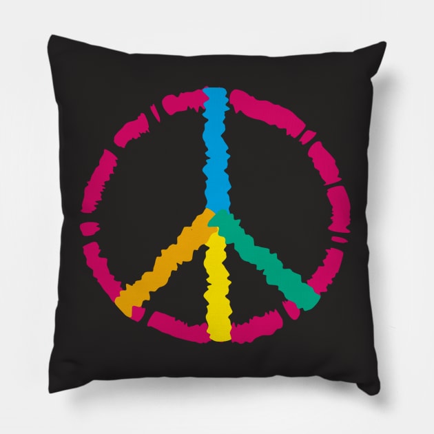 Peace Be With You Pillow by 99sunvibes