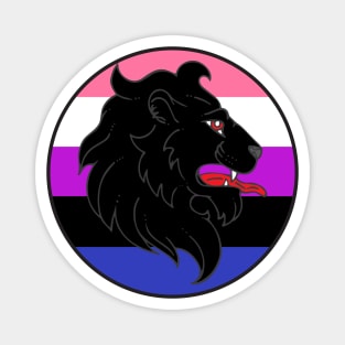 An Tir Pride - Genderfluid- Populace Badge Style 1 Magnet