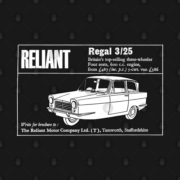 RELIANT REGAL 3/25 - advert by Throwback Motors