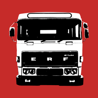 Classic 1980s ERF C Series lorry monoblock black T-Shirt