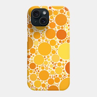 Yellow and Orange Polka Dots Pattern Design Phone Case