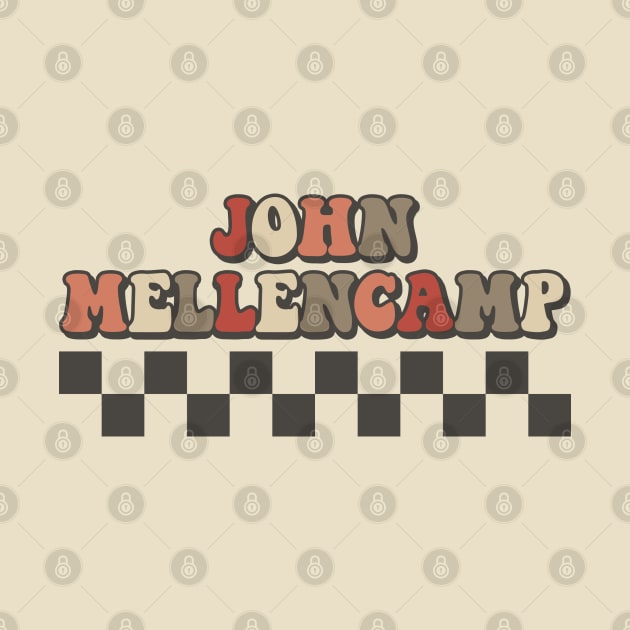 John Mellencamp Checkered Retro Groovy Style by Time Travel Style