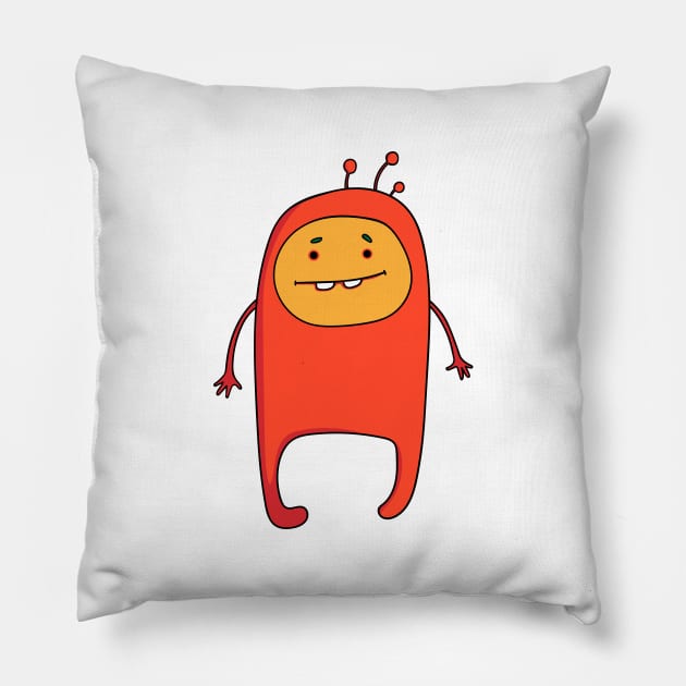 cute monster Pillow by InshynaArt