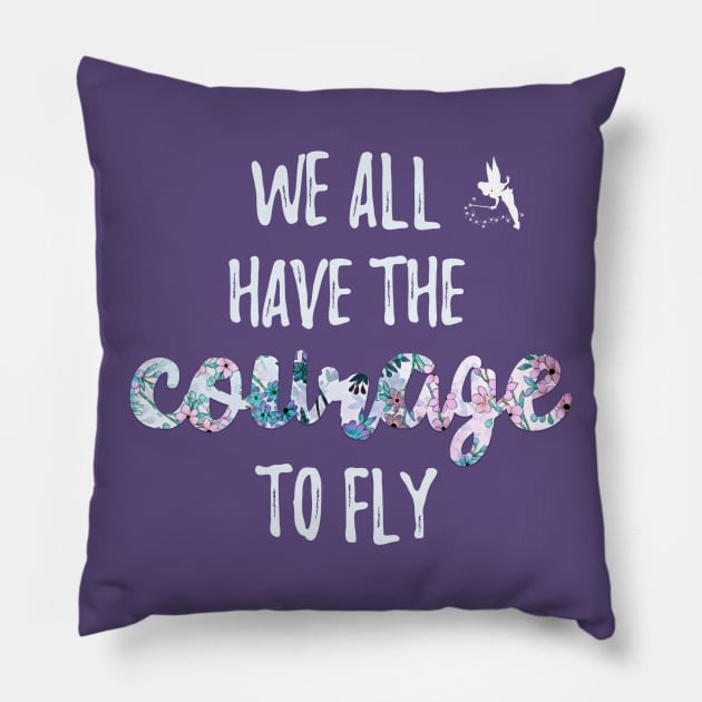 Courage to Fly Pillow by Elle & Charming