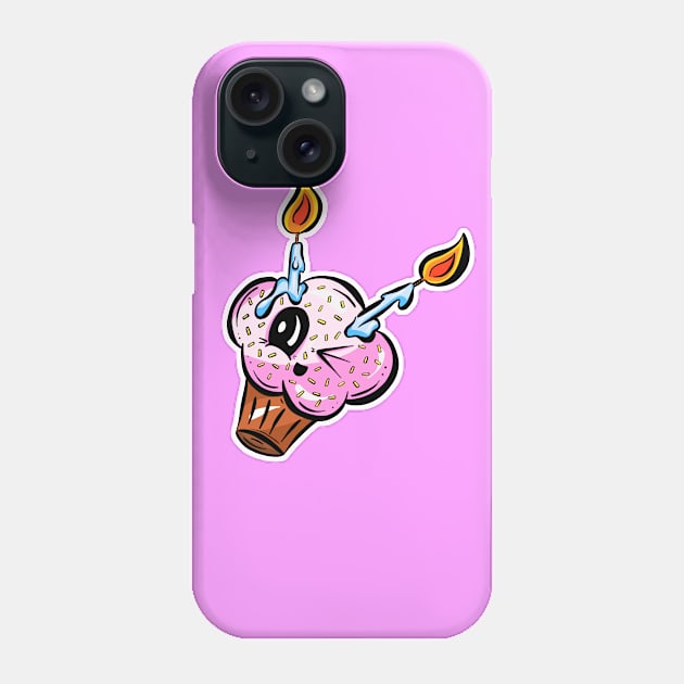 Sweet Cheeks Cupcake Birthday Phone Case by Squeeb Creative