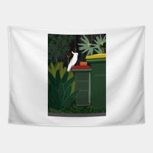 Two Bins Cockatoo Tapestry