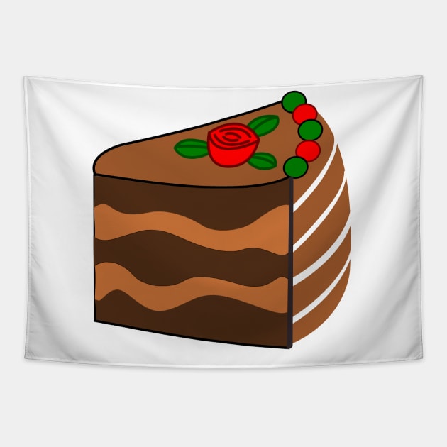 Chocolate Cake Tapestry by traditionation