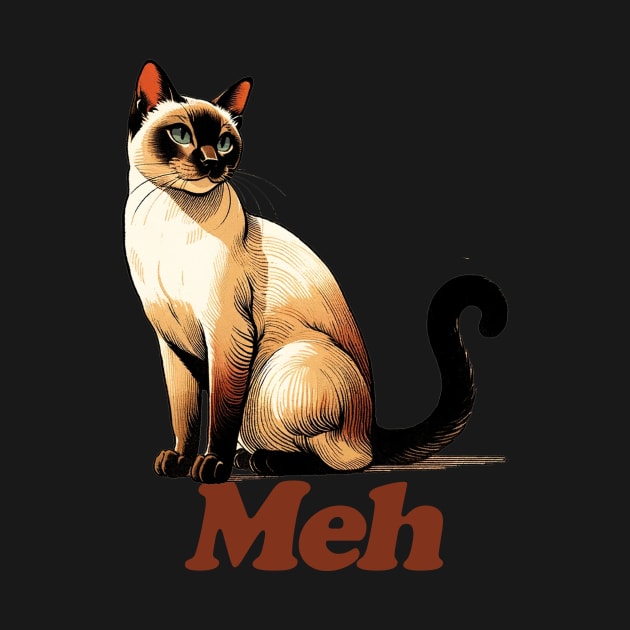 Meh Siamese Cat by bubbsnugg