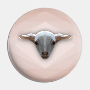 Cute low poly Little Goat Pin