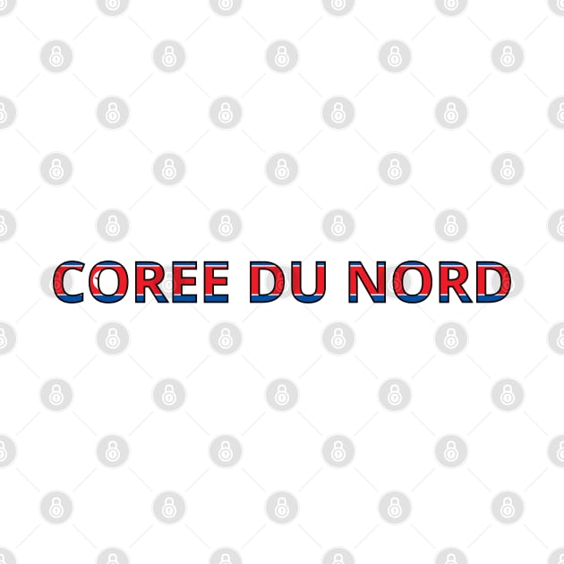 Drapeau Corée du Nord by Pixelforma