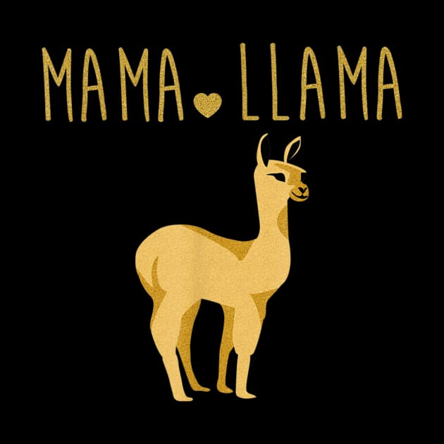 Mama Llama Funny T Shirt Gift For Mother's Day by Multitable