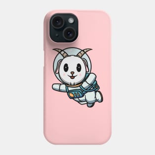 Cute Astronaut Goat Phone Case