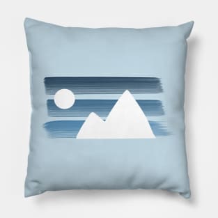 Moon above Mountain Pillow