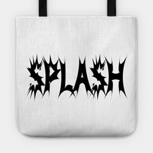 Splash splashing typographic logo Tote