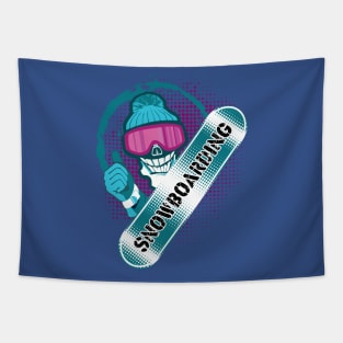 Snowboarding Snowboarding Winter Sport Tapestry