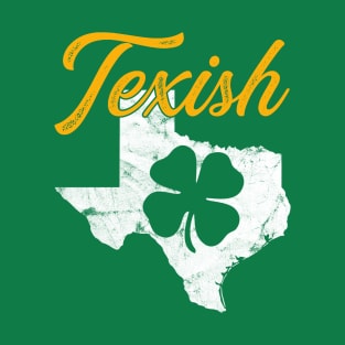 Texish Texas State Distressed St. Patrick's Day Gift T-Shirt