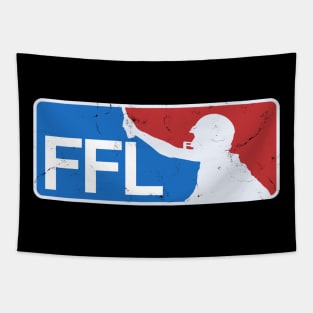 Fantasy Football Distressed Logo Tee Tapestry