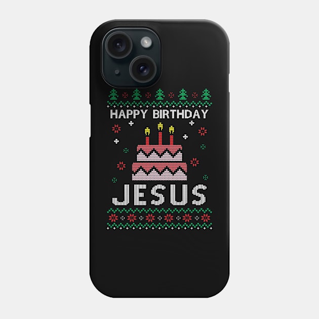 Happy Birthday Jesus Phone Case by MZeeDesigns