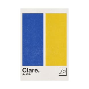 County Clare / Original Retro Style Minimalist Poster Design T-Shirt