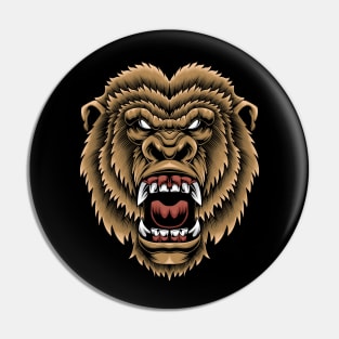 Gorilla Head Pin