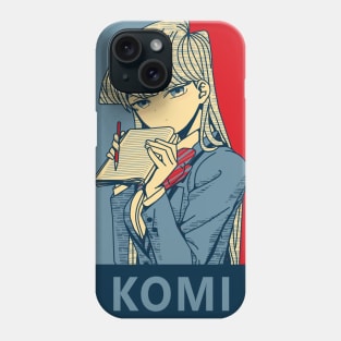 Komi Can't Communicate Poster Phone Case