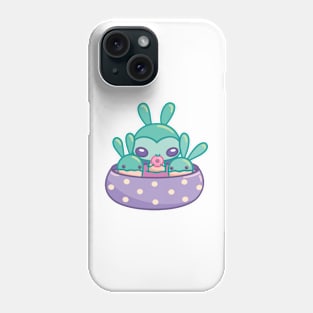 Alien with Bunny Succulents Phone Case