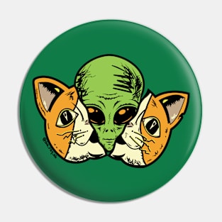 Alien Cat Pin