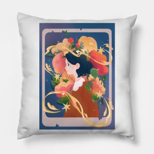 the dreaming girl Pillow