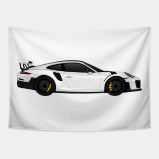 GT2RS Side White Tapestry