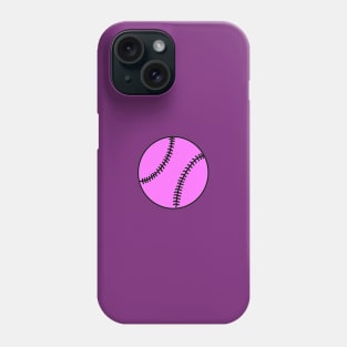 Pink Baseball Ball - Doodle Phone Case