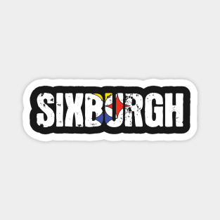 Sixburgh Pittsburgh Football Magnet