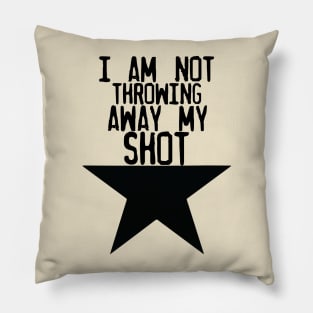 My Shot Musical Broadway Show Theatre Star Pillow