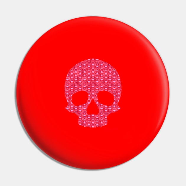 Red Skull Pin by Harley Warren