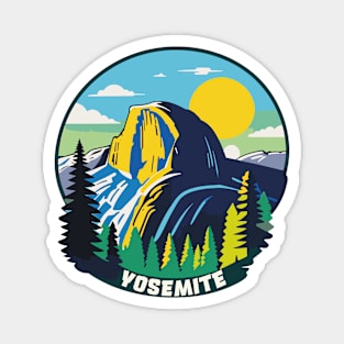 Hike Yosemite Half Dome Magnet