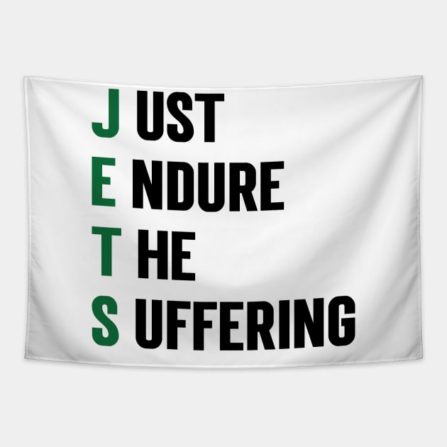 Just Endure The Suffering refined design v4 Tapestry by Emma