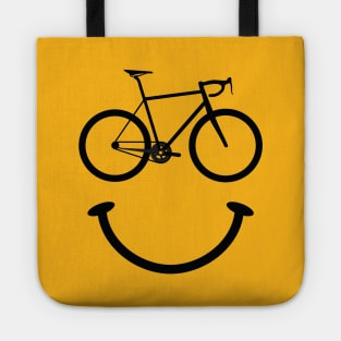 Bicycle Smiley Face Tote