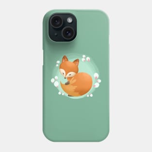 Fox Hide Behind His own Tail Phone Case