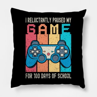 I Paused My Game for 100 Days of School Pillow