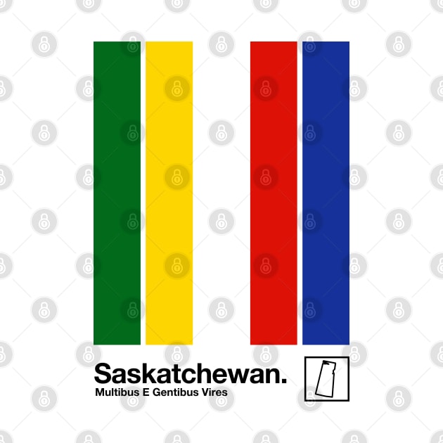 Saskatchewan // Original Minimalist Artwork Poster Design by DankFutura