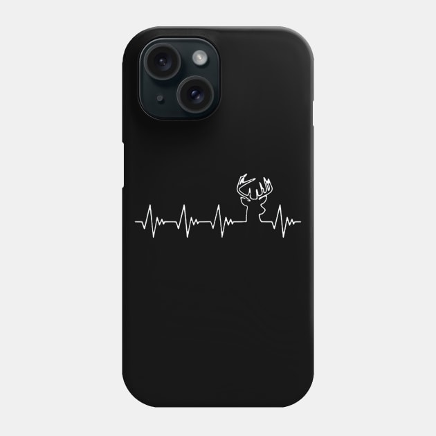 Deer hunting heartbeat Phone Case by Kiwistore